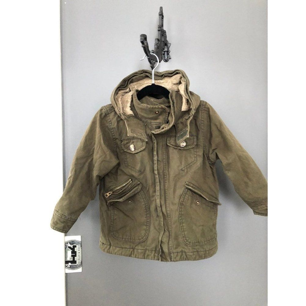 Wonderkids green khaki 3t Jacket coat